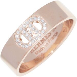 Hermes K18PG Diamond Ring